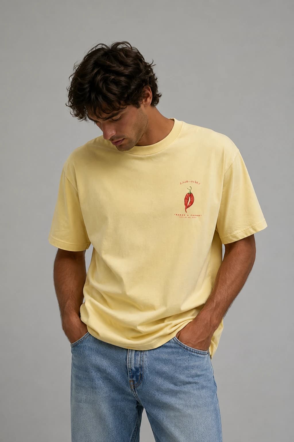 The yellow Nar Habibi Nar tee